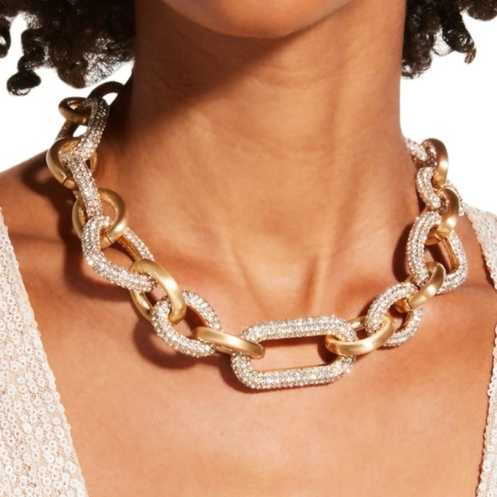CULT GAIA REYES CLEAR CRYSTAL NECKLACE - Picture 5 of 10